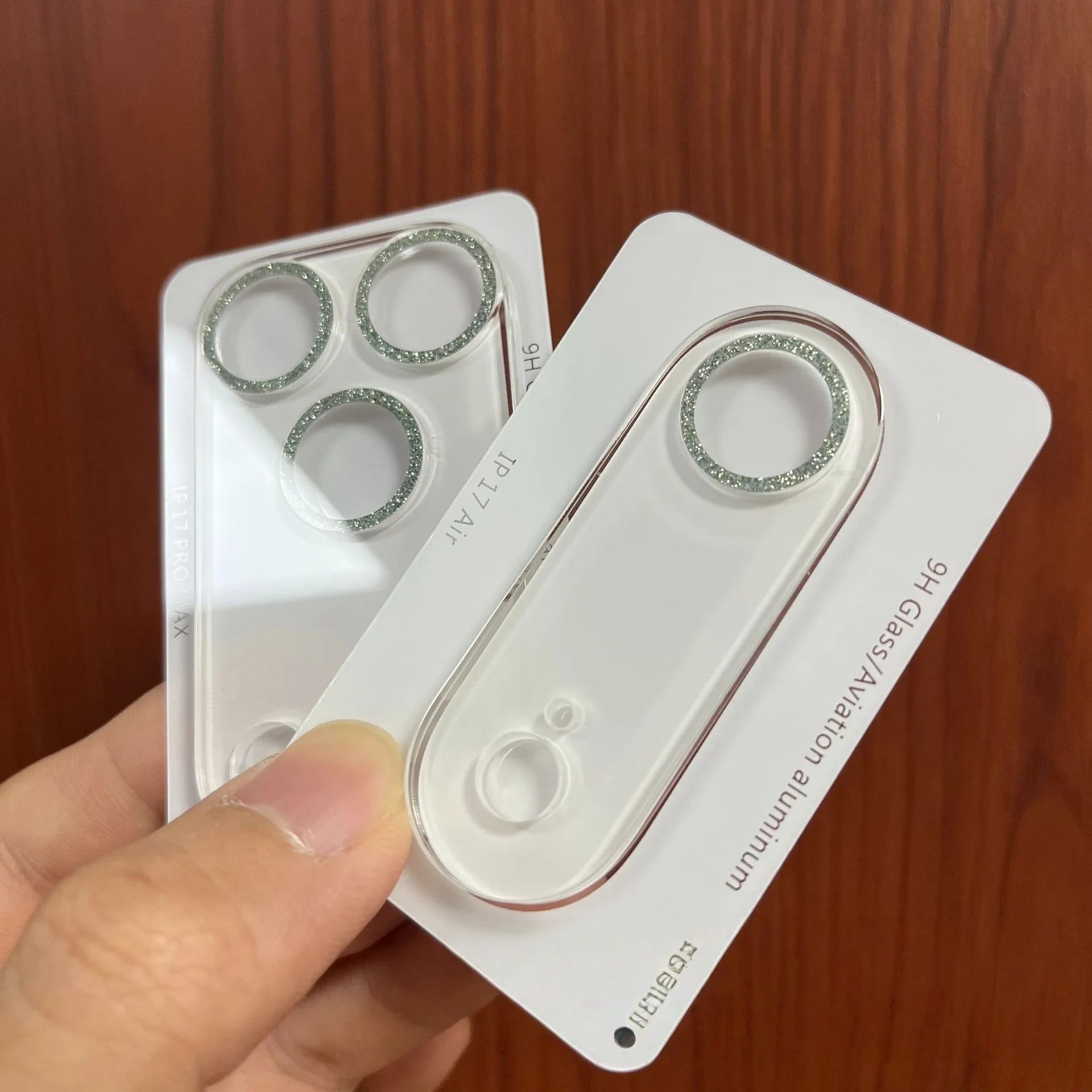 3D Glitzer Kamera Schutzfolie für iPhone 17 Serie