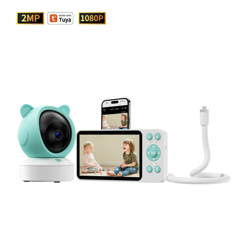 5-Zoll HD Babyphone mit Tuya App Fernsteuerung