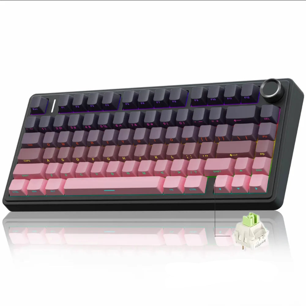 Mechanische Gaming Tastatur F75 RGB, Anti Ghosting, Hohe Performance