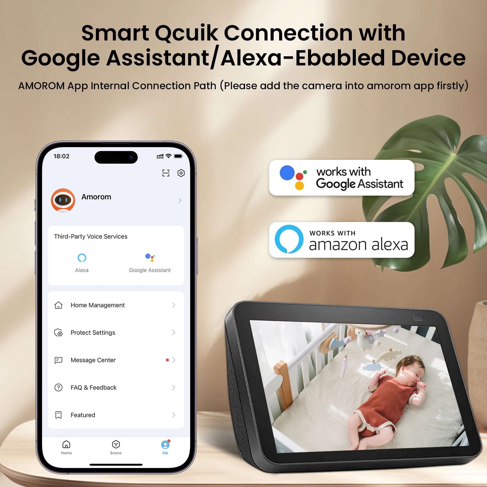 1080P HD WLAN IP Kamera mit Nachtsicht und KI-Erkennung