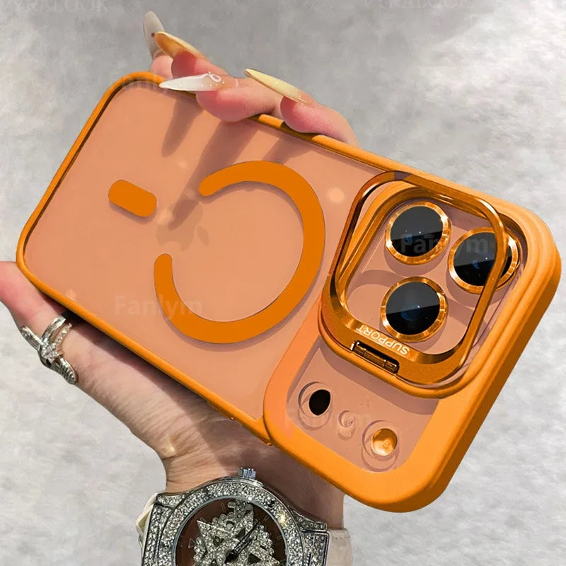 Magnetic case for iPhone 17 with lens protection