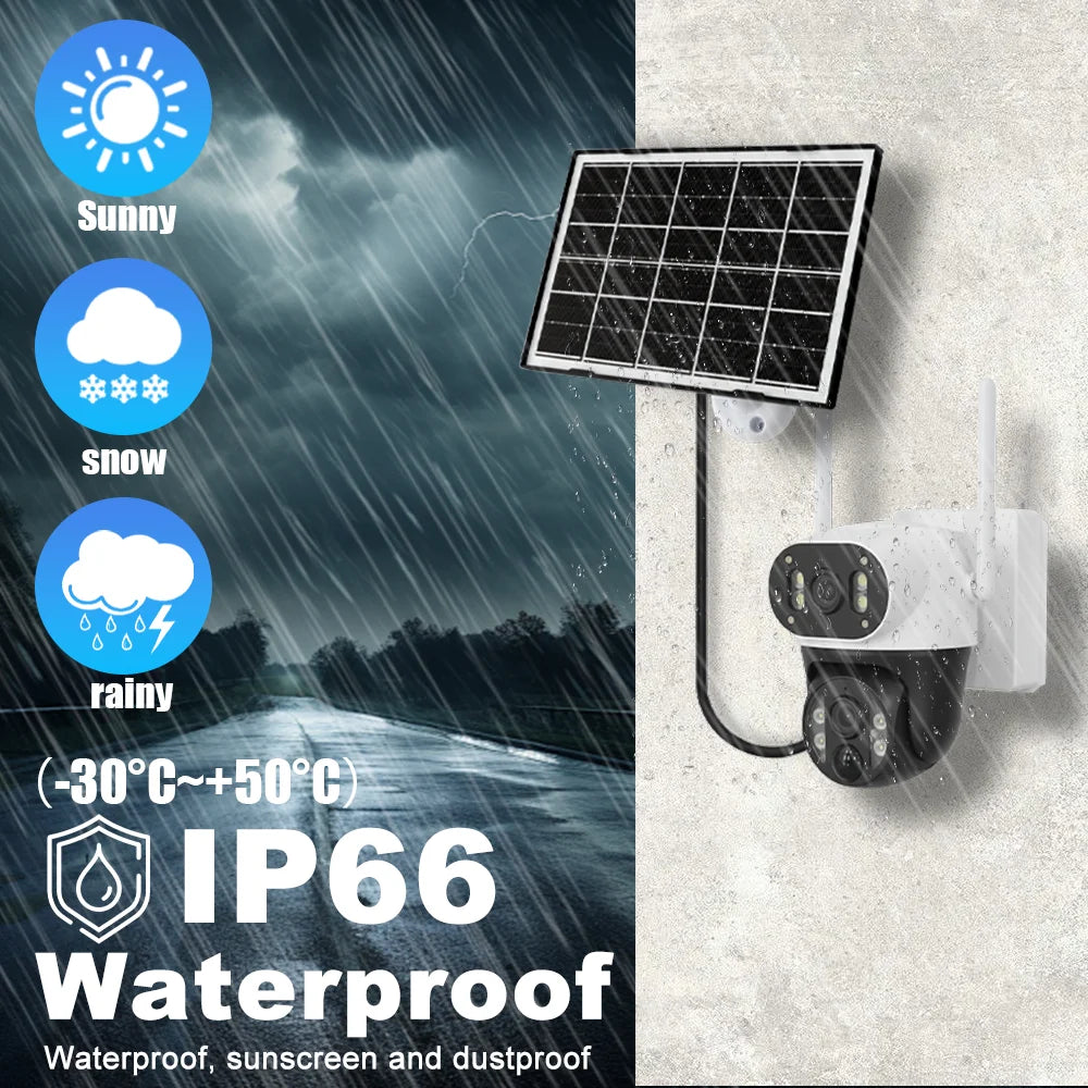 Solar WLAN Outdoor Kamera mit 8MP und Nachtsicht