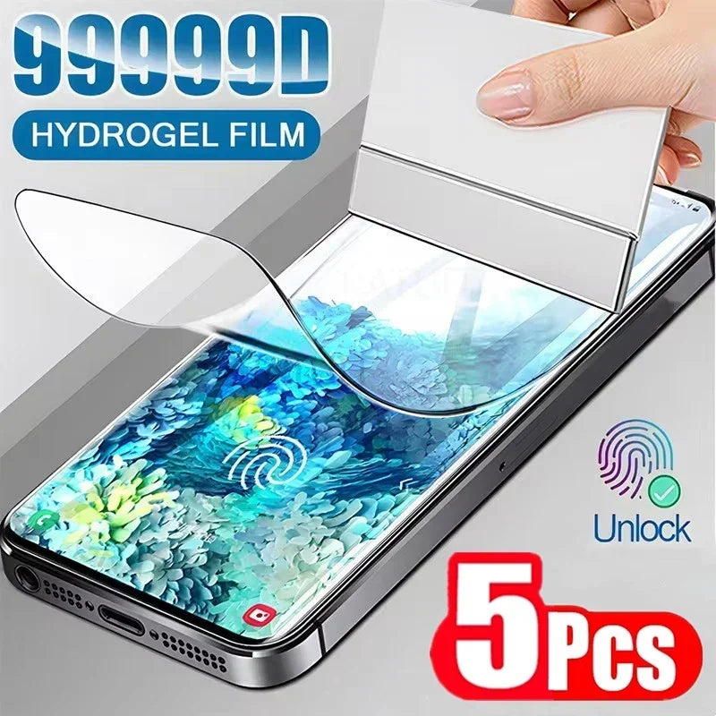 5er Hydrogel-Folie für Samsung Galaxy S8–S24