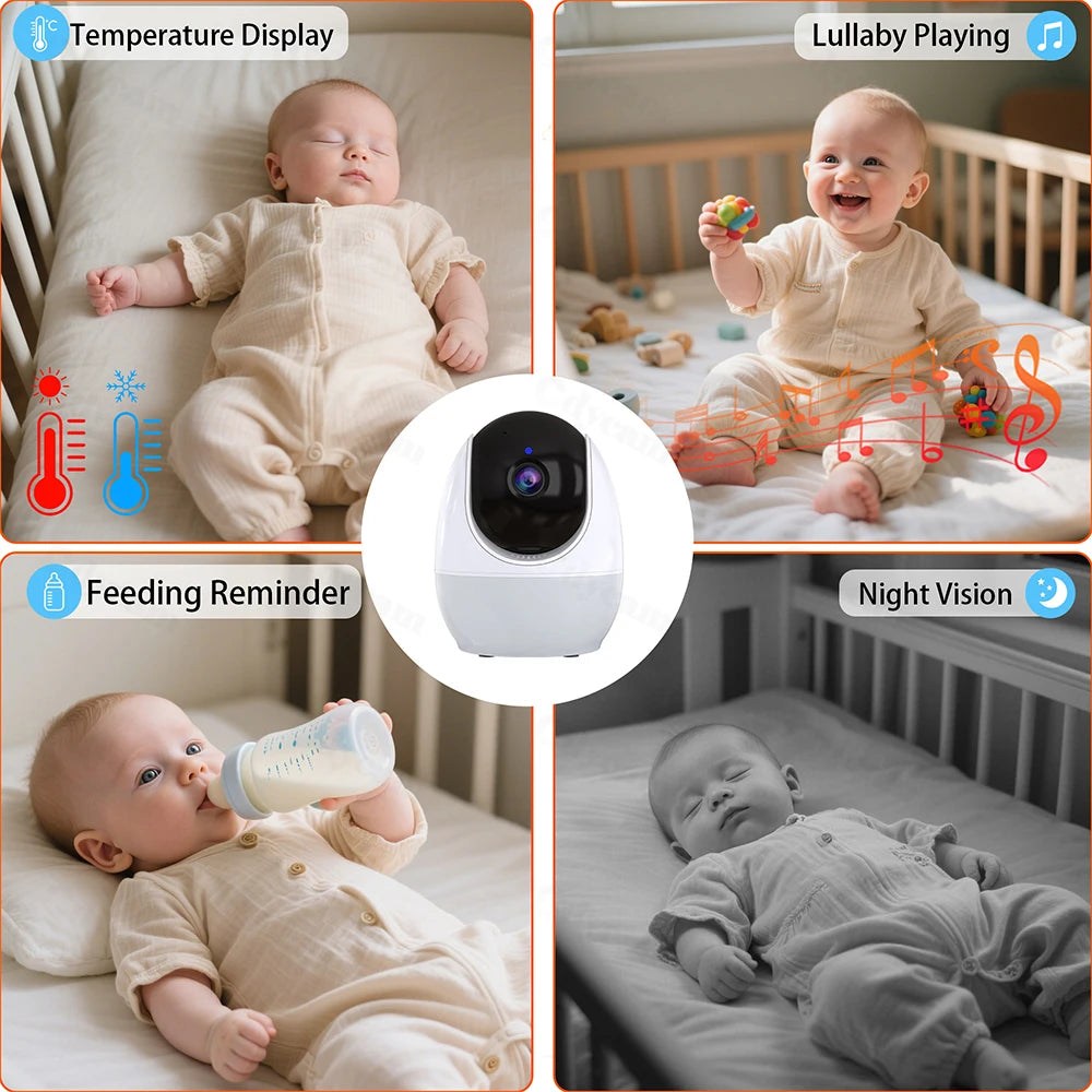 1080P HD WLAN Baby Monitor 4,3 Zoll mit App