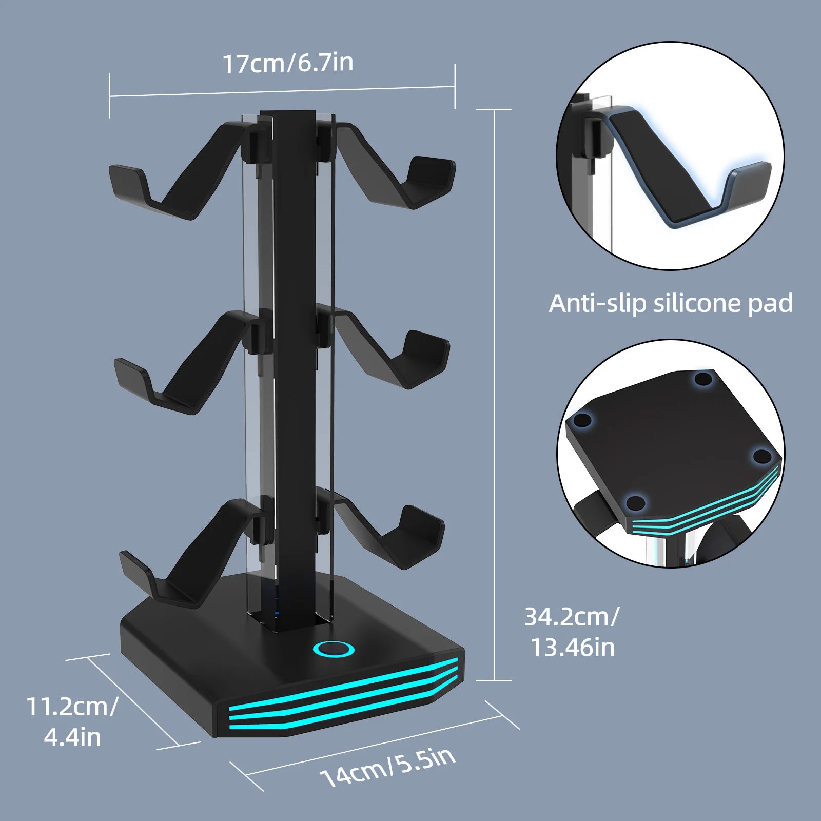 Universal Gaming Controller und Kopfhörerständer RGB