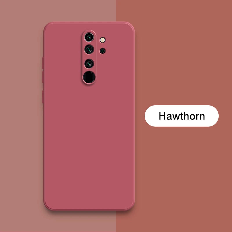 Quadratische Silikonhülle Redmi Note 8 Pro