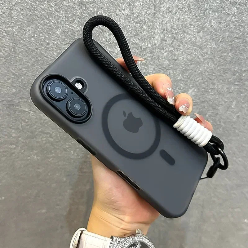 Candy-colored Magsafe case with strap