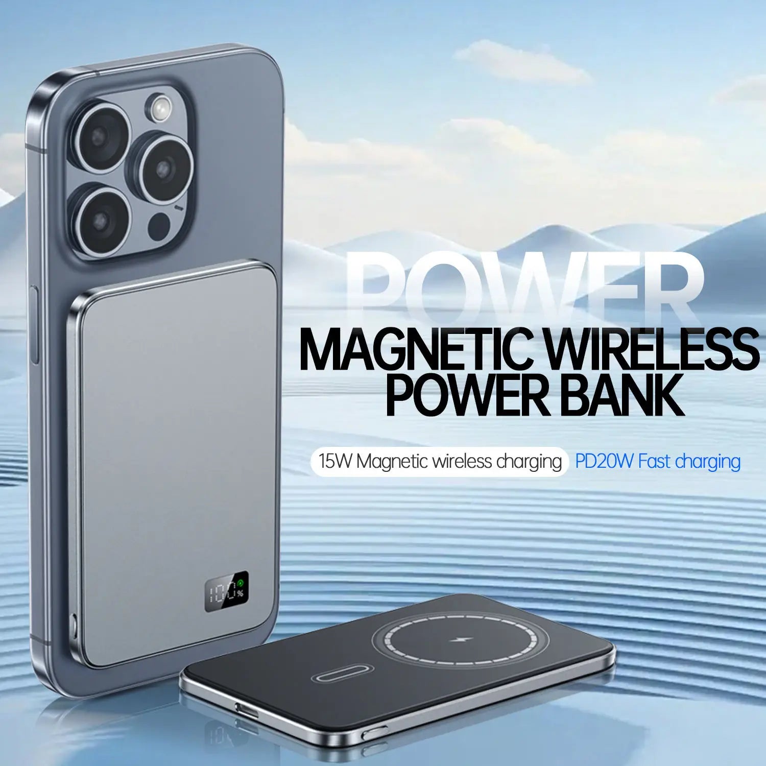 3-in-1 Magnetische MagSafe Powerbank
