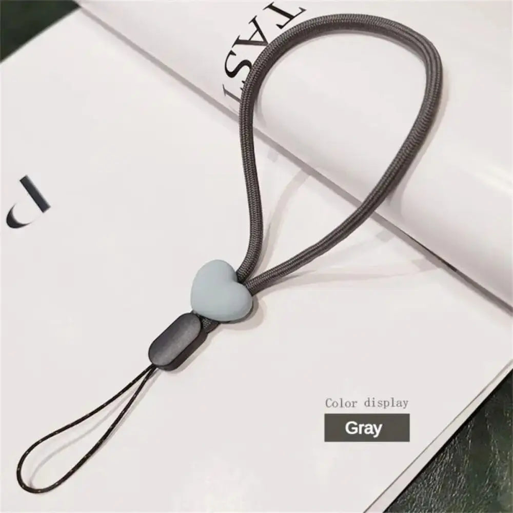 Verstellbarer Handy Lanyard mit Herz – Kurz & Bunt