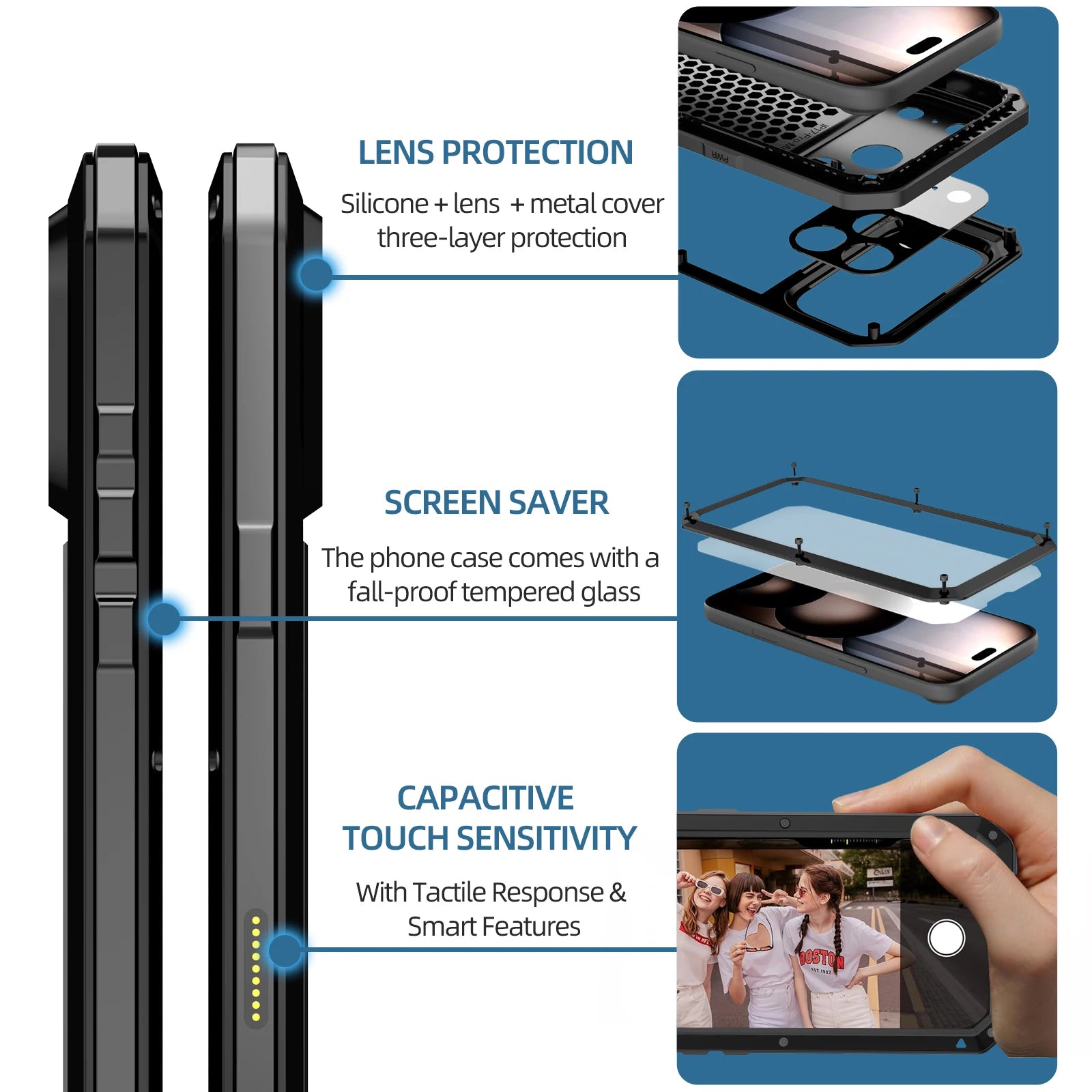 Metall 360° Schutz iPhone 17 Plus Pro Max