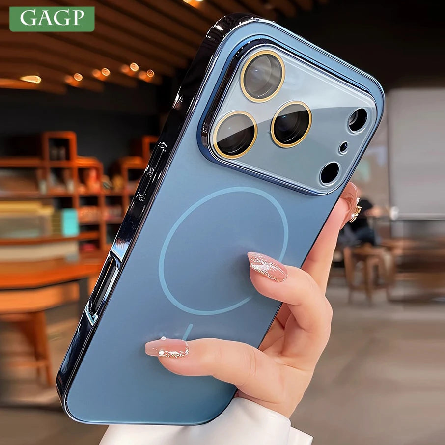 Magnetische Matte Magsafe Hülle mit Kamera Schutz