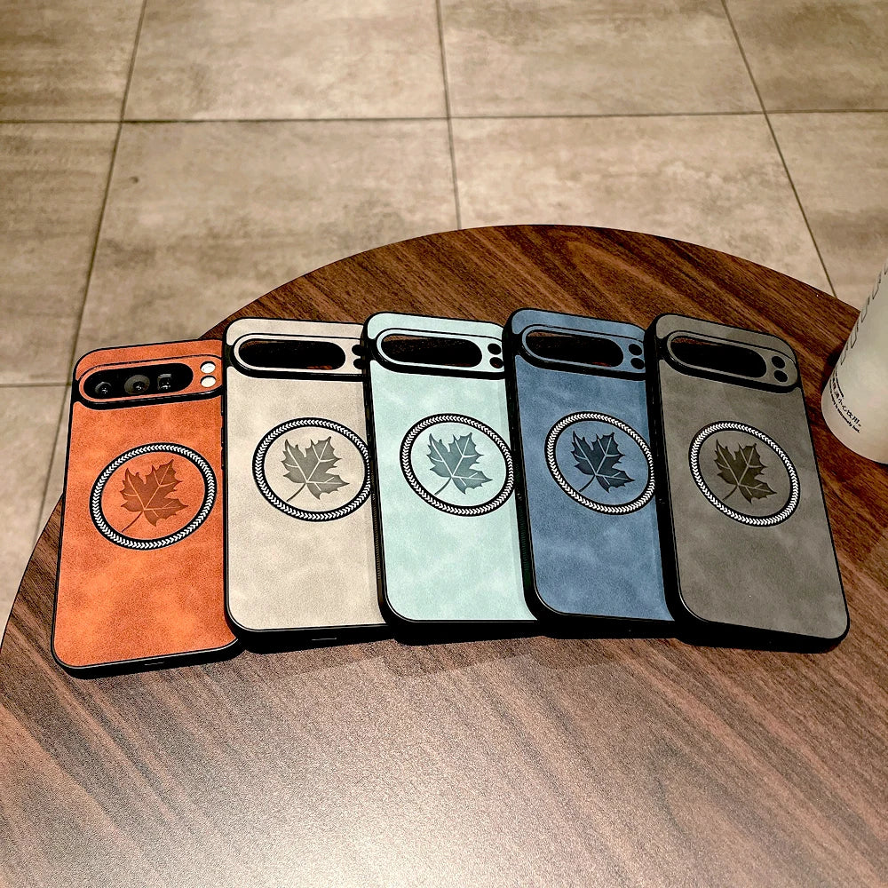 Luxury faux leather case for Pixel 9 or 8 Pro XL