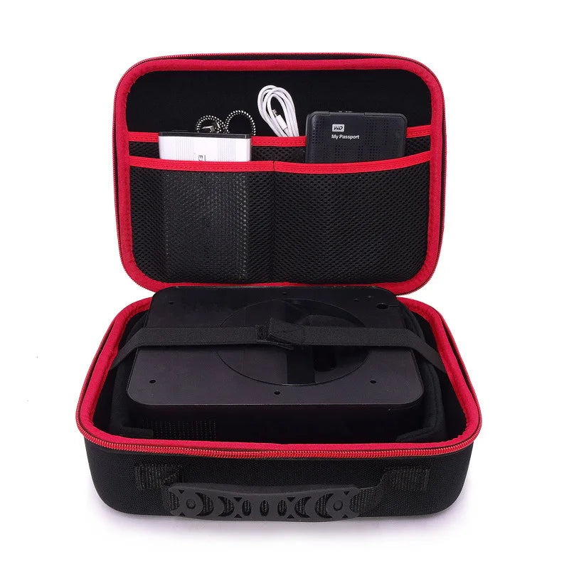 Tragetasche für Powerbank, Adapter & Mini PC mit Schultergurt -Grosse Schutztasche für 3,5 Zoll externe Festplatten