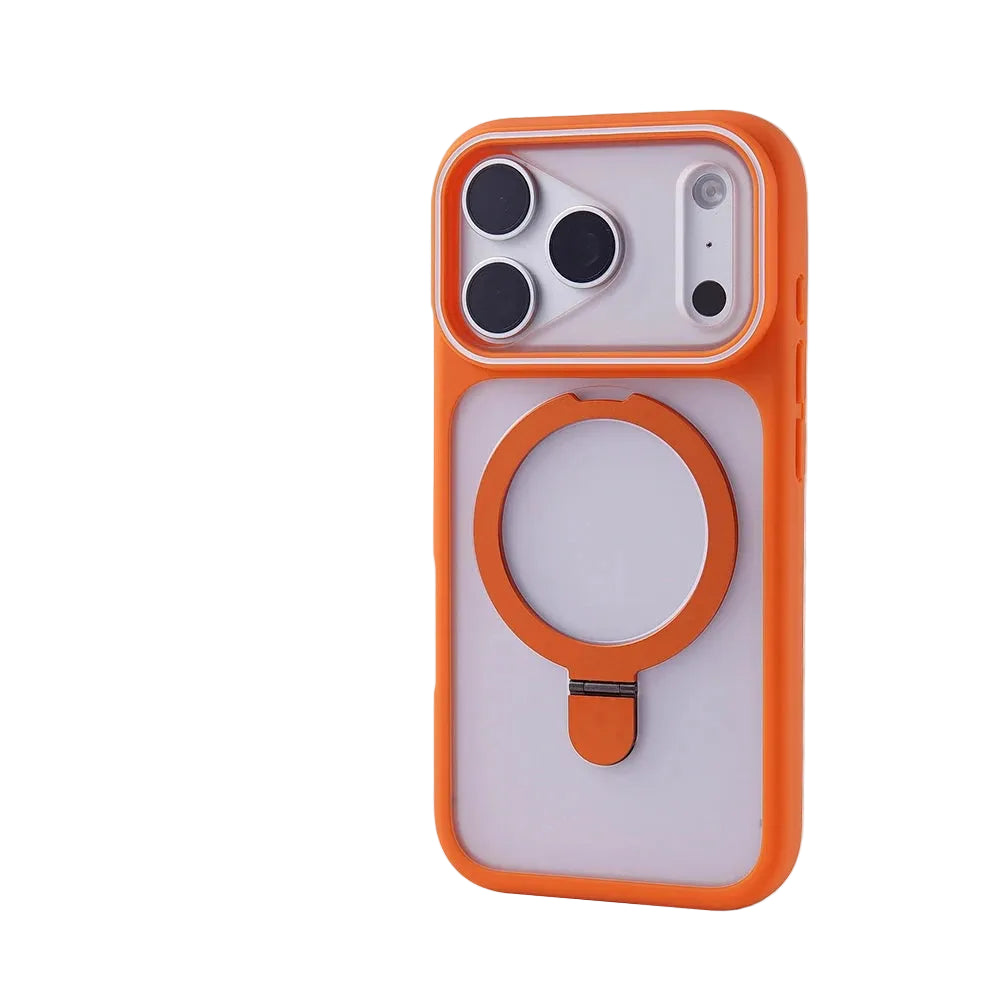 Matte Transluzente iPhone Hülle mit Magnetischem Ring Ständer