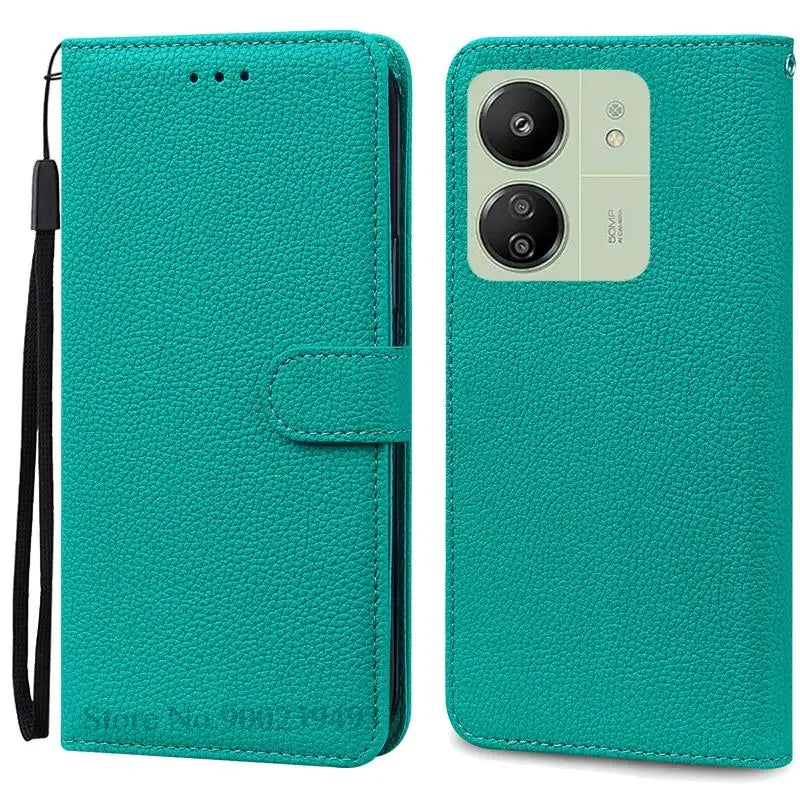 Leder Klapphülle für Redmi 13C