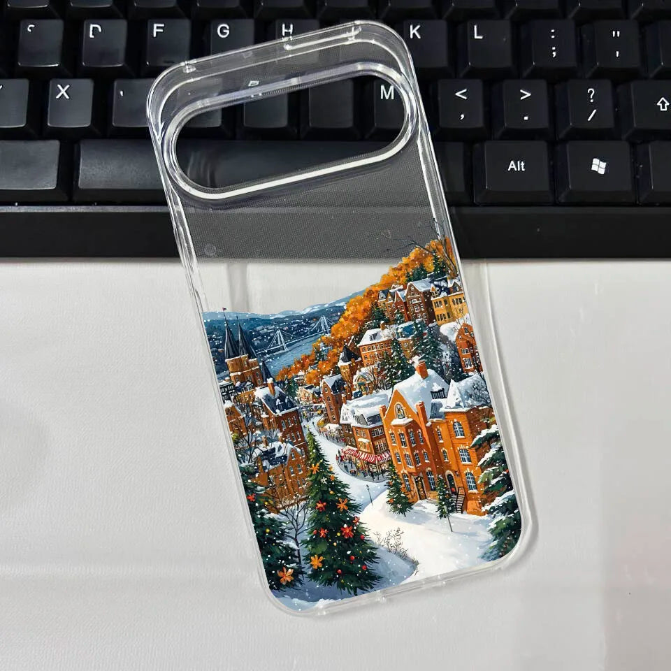 Winterliche TPU Handyhülle mit Schneelandschaft für Google Pixel