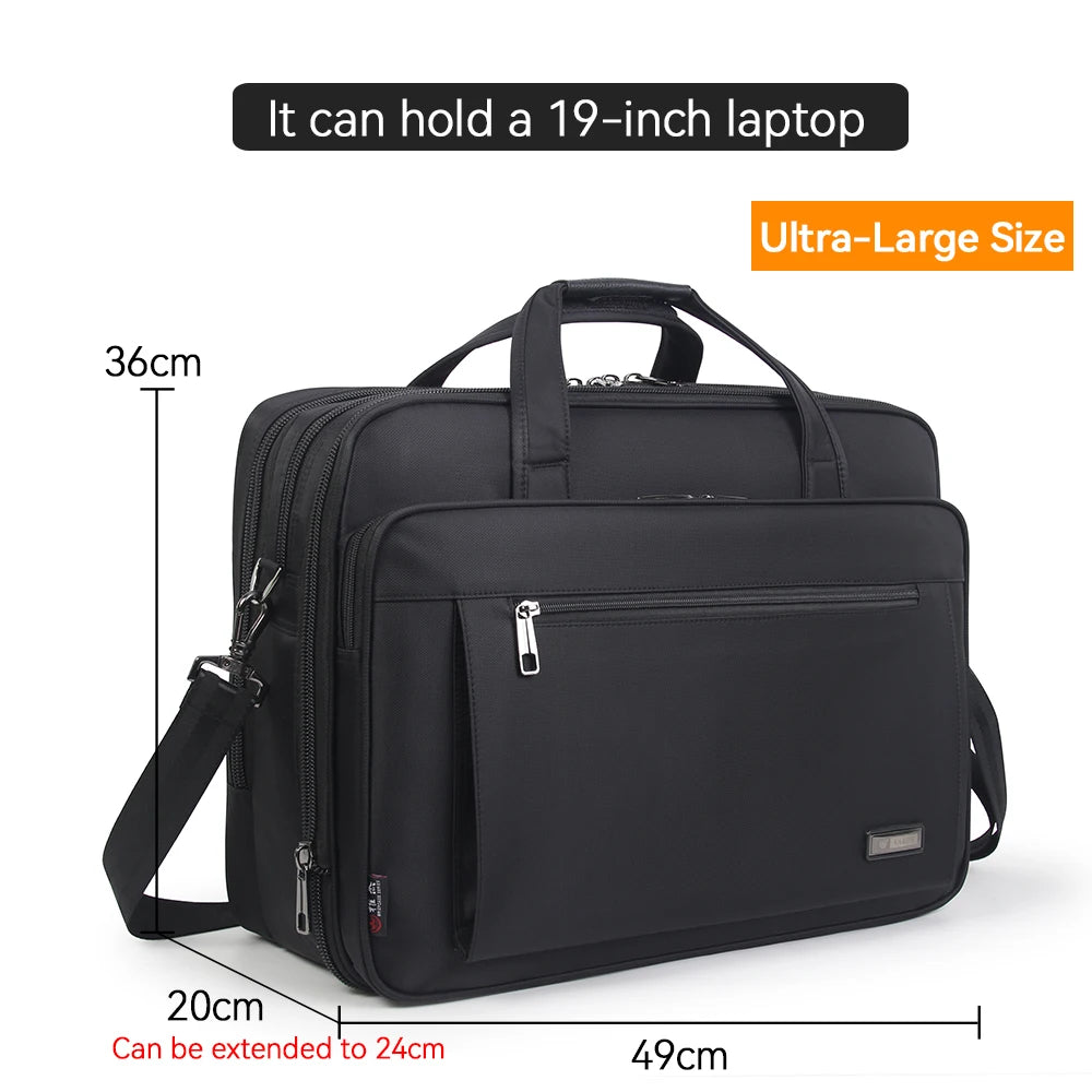 Große Business Aktentasche 15,6-19 Zoll