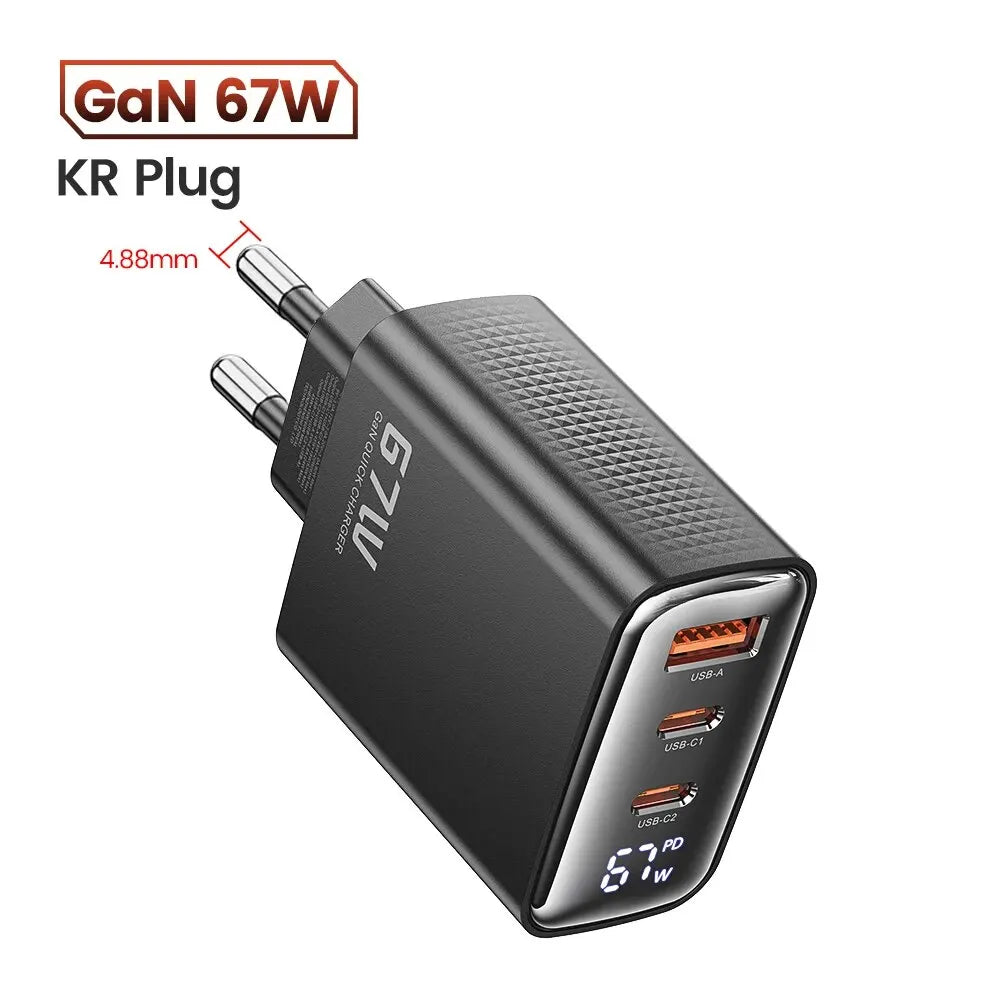 Toocki 67W GaN USB-C Ladegerät mit Display