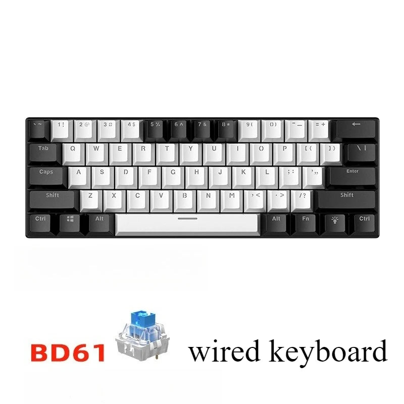60 % Mechanische Gaming-Tastatur Weiß