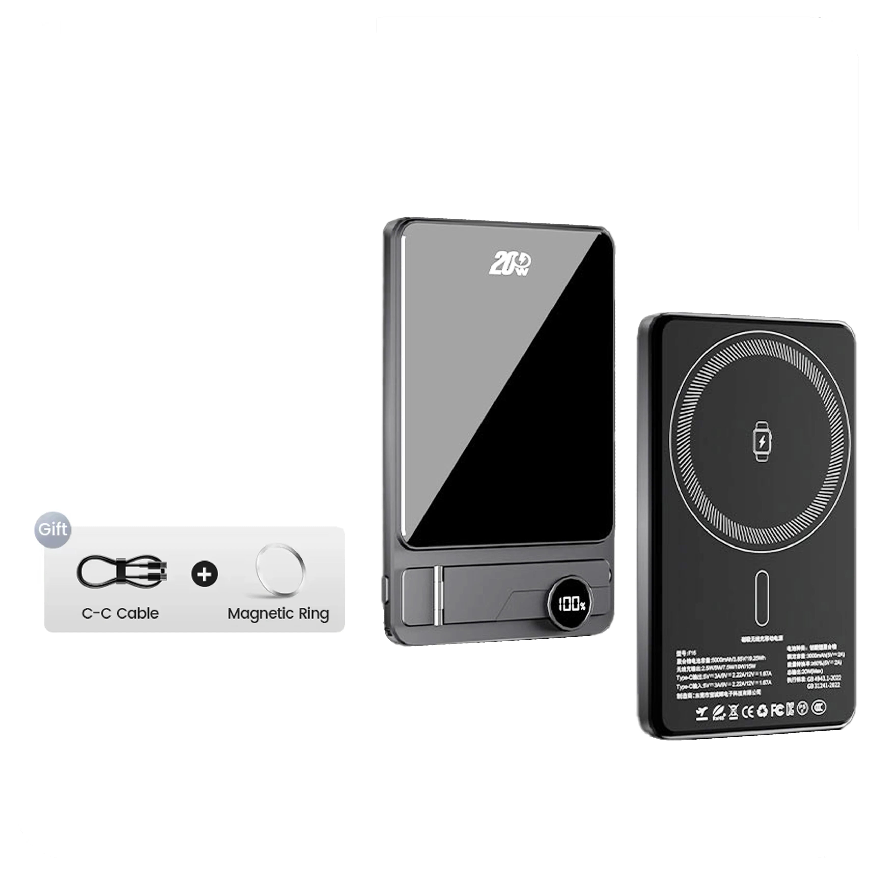 Powerbank 10000mAh Ultra Slim mit MagSafe Ladefunktion