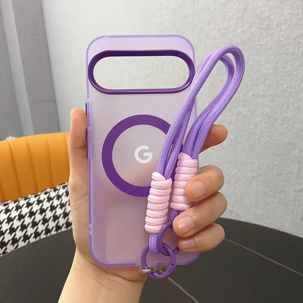 Mattierte transparente Handyhülle mit Band