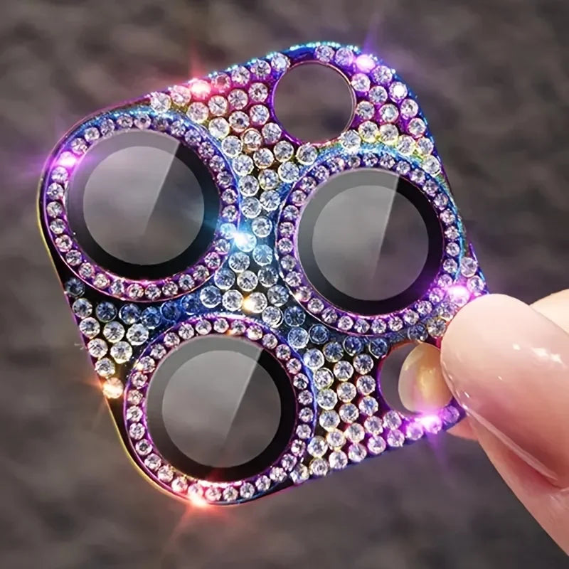 Luxuriöser Glitzer Kameraschutz für iPhone 17