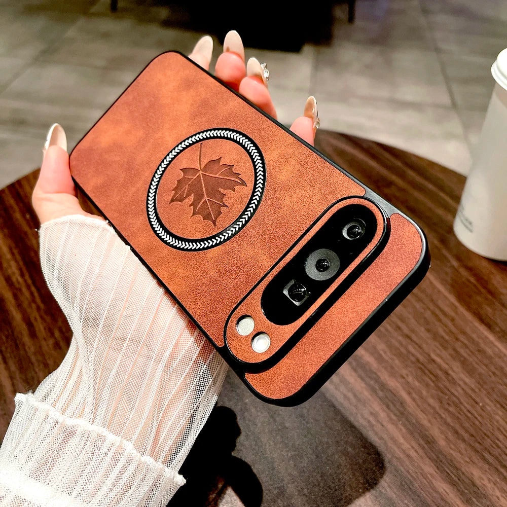 Luxury faux leather case for Pixel 9 or 8 Pro XL