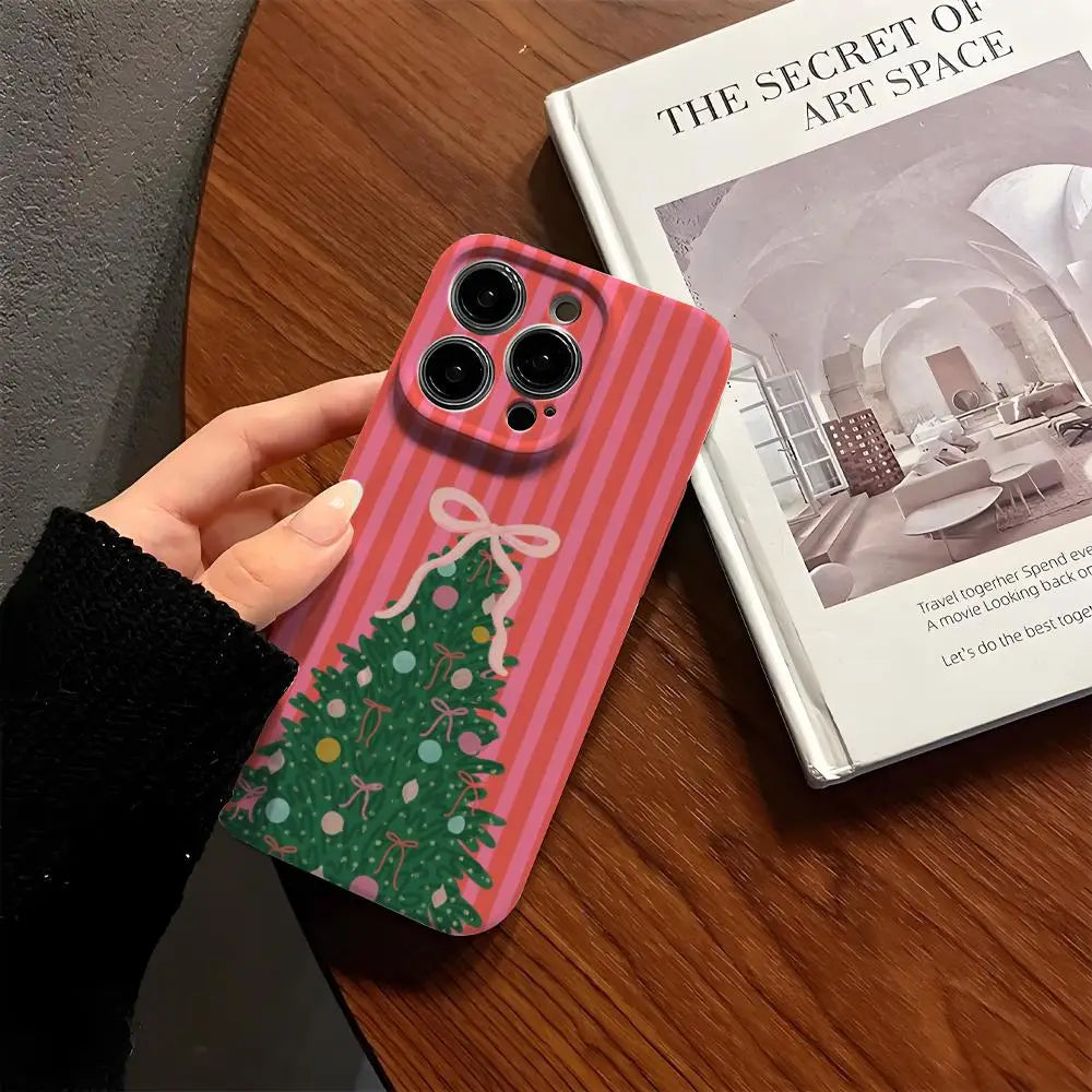 Christmas striped case for iPhone 17 & 16