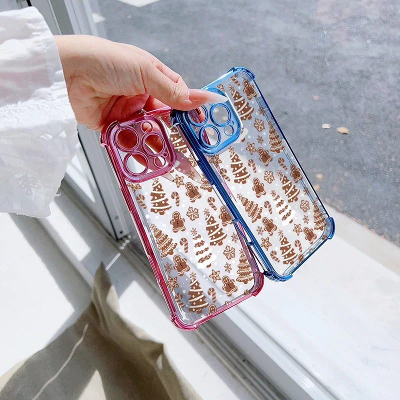Pixel 10 9 8 Huelle Silikon Transparent Cartoon Muster Schutz