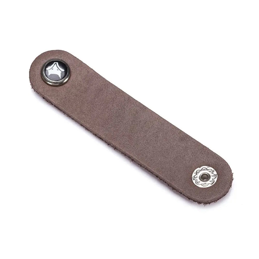 4er Set Leder Kabel Organizer Wickler Clips