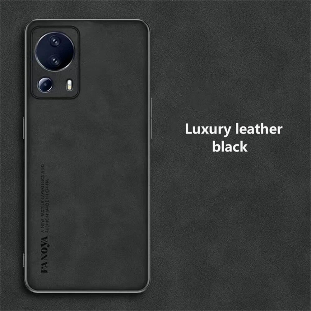 Lammfell Lederhülle für Xiaomi 13 Lite