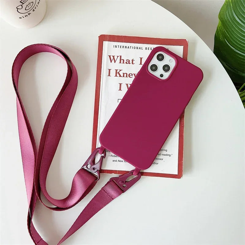 Crossbody Silikonhülle Candy Farben iPhone 17