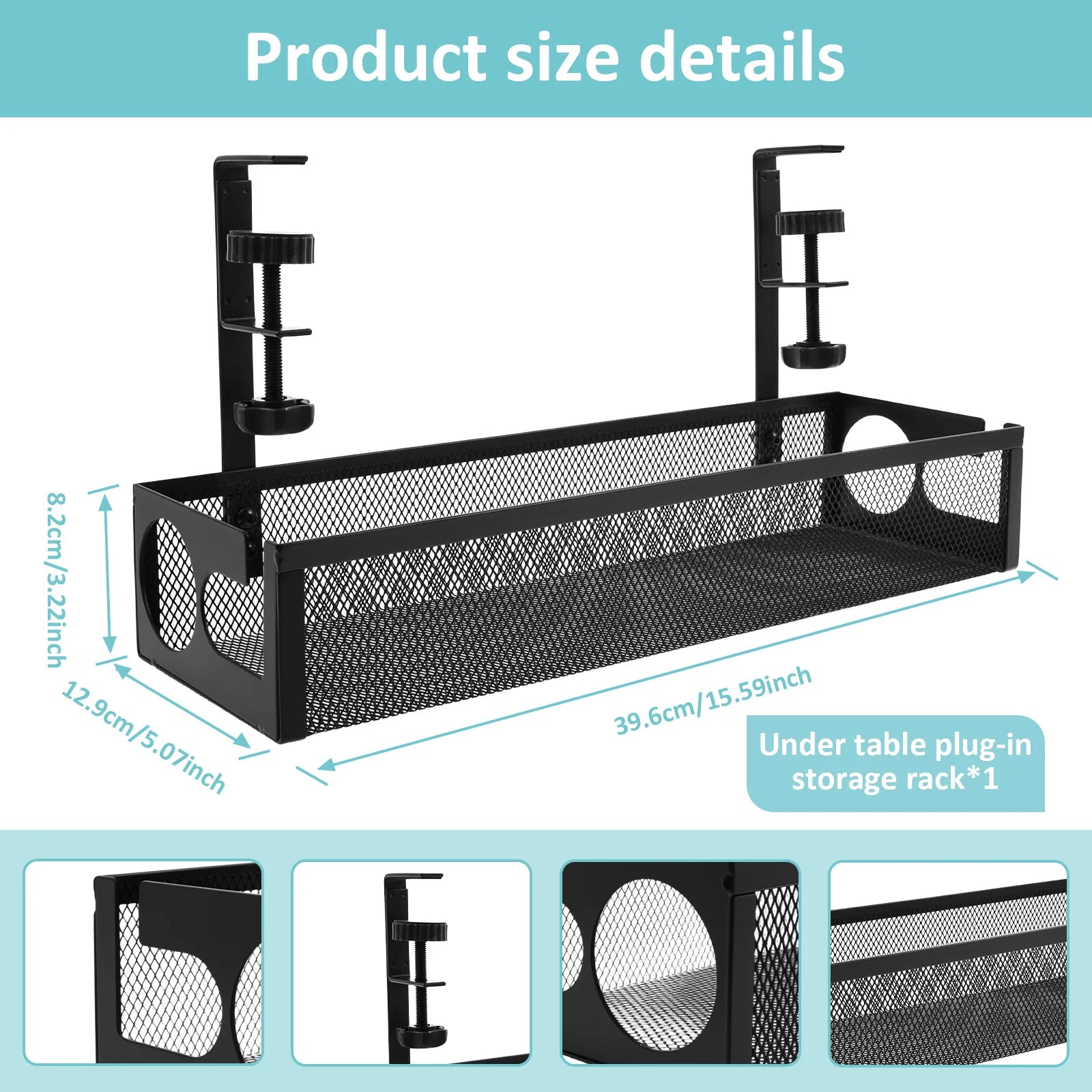 Kabelfach unter Schreibtisch – Steckdosen & Organizer