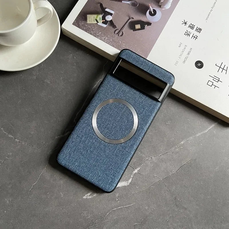 Luxus Magnet-Lederhülle für Pixel