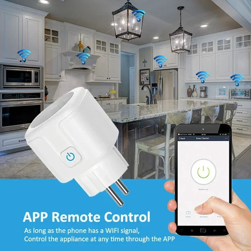 16A/20A Smart Plug EU mit Strommessung & App Steuerung