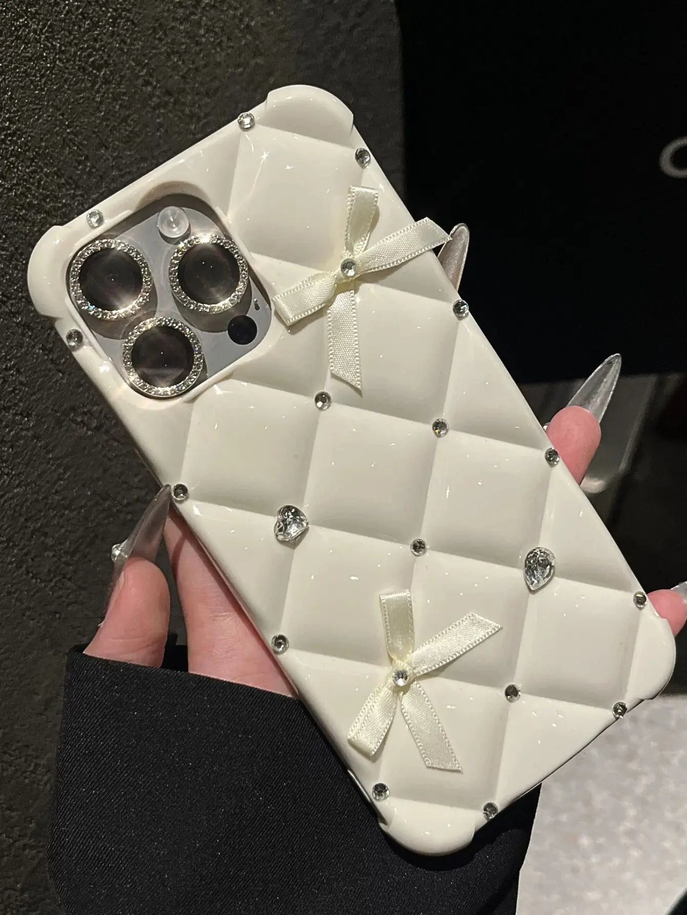 Luxus Glitzer Strass Schleifenhülle für iPhone 17