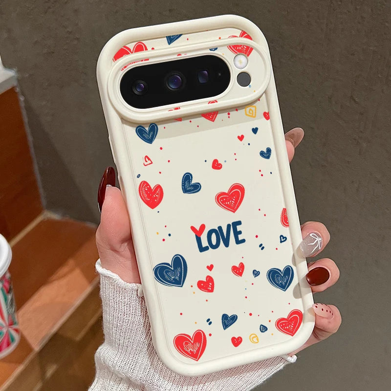 Soft Heart TPU Case for Google Pixel 9 Pro