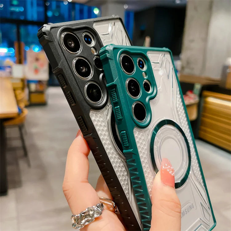 Armor Klare Magnet Hülle für Galaxy S25 Ultra