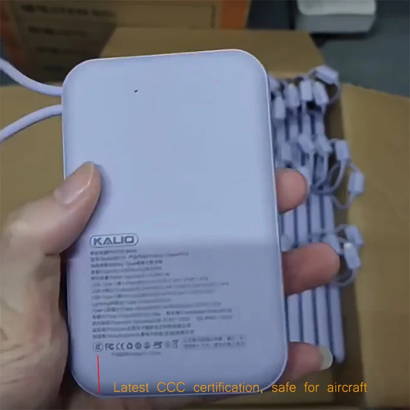 10000mAh 66W Powerbank Flugzeugsicher