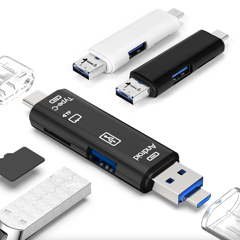 USB 2.0 Typ-C & Micro-USB OTG Kartenleser Adapter
