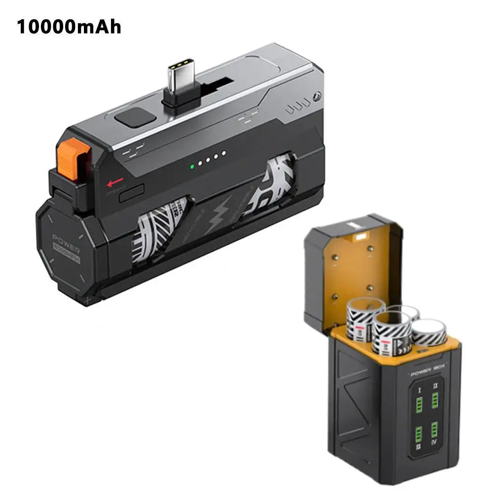 25000mAh Mini Power Bank with Replaceable Battery & Charger