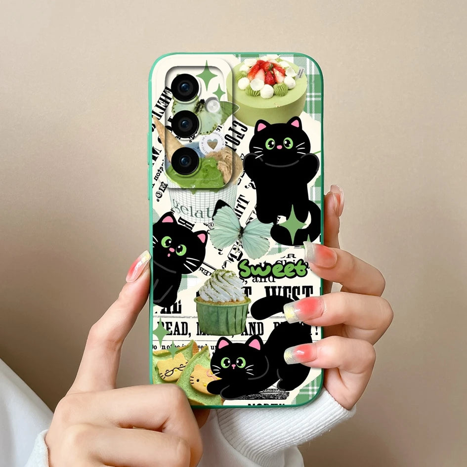 Leopard print silicone case with camera protection