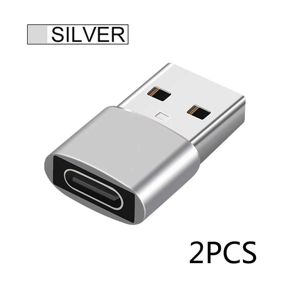 2er Set USB zu Typ-C OTG Adapter
