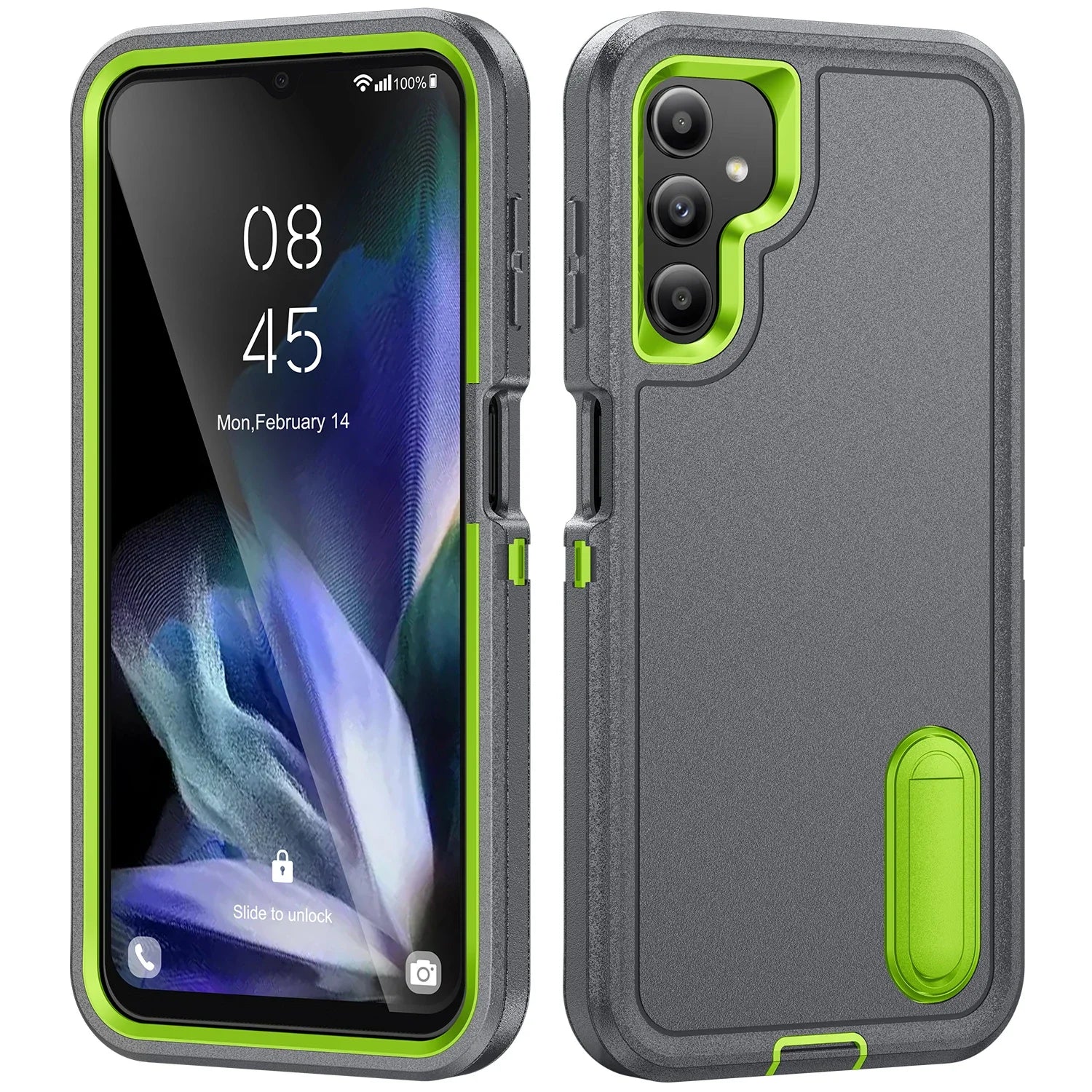 Robust anti-shock case with stand for Samsung