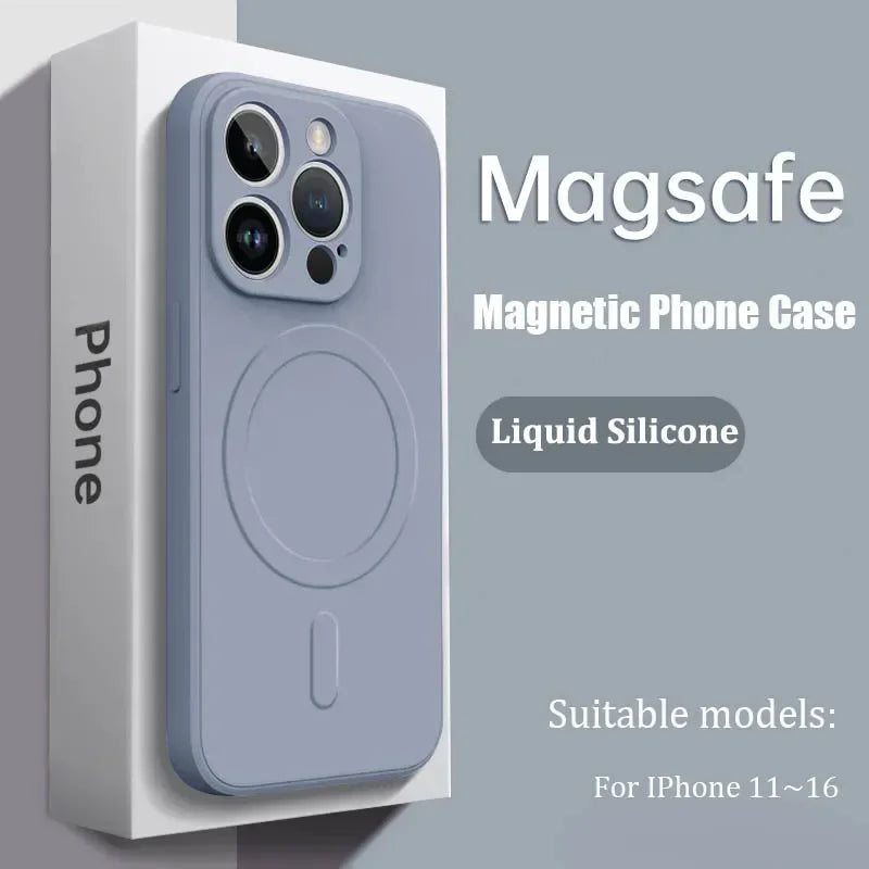 Luxus MagSafe Silikonhülle iPhone