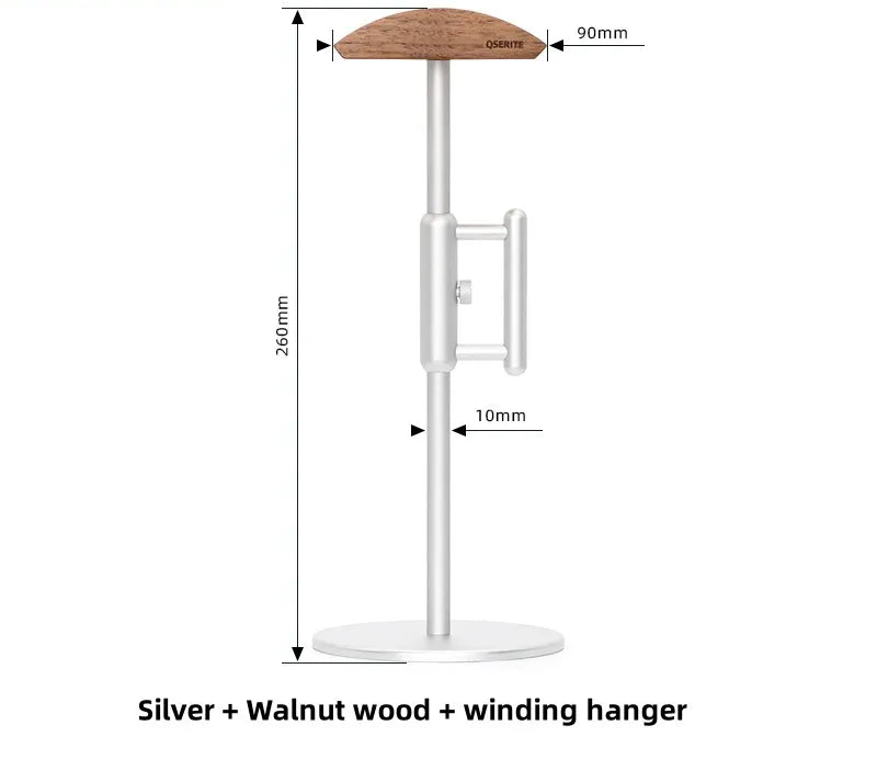 Kopfhörer Halter Walnuss Minimalistisch – Design Headset Ständer aus Holz
