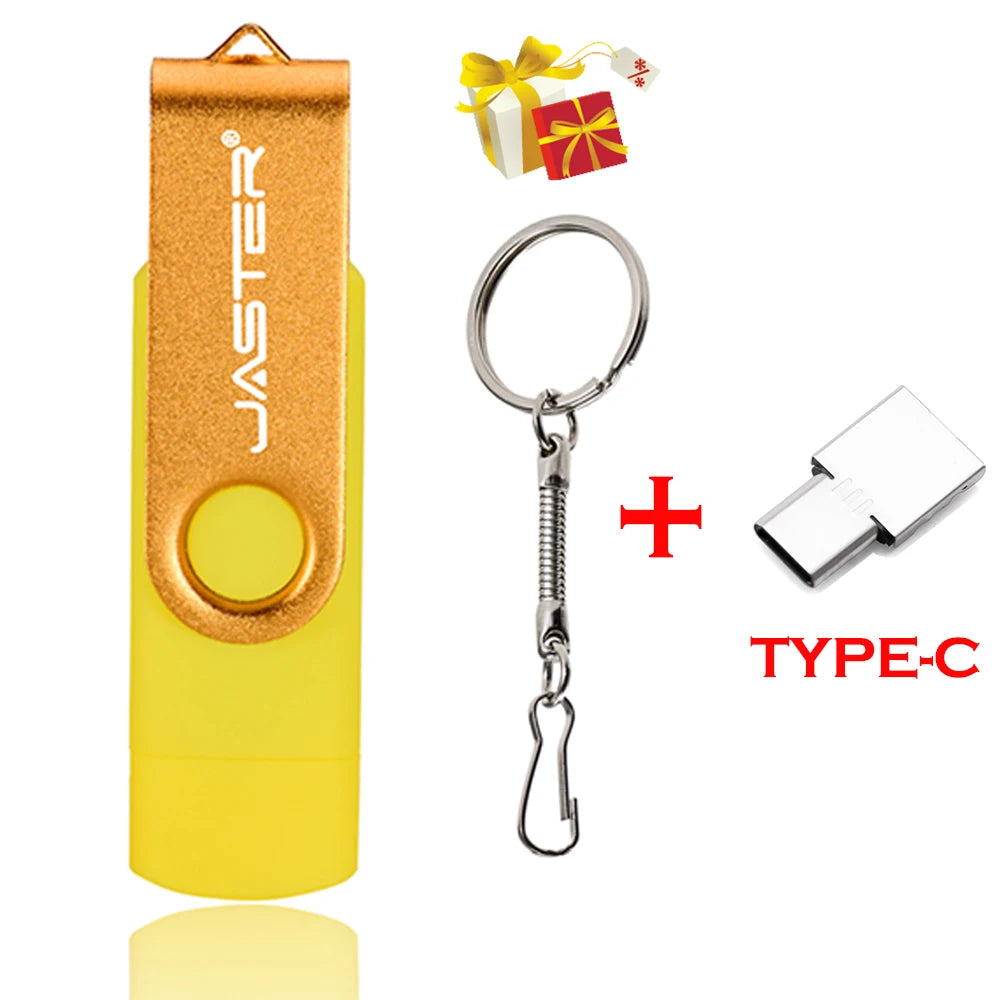 JASTER USB-Stick drehbar 128GB mit Logo Geschenk