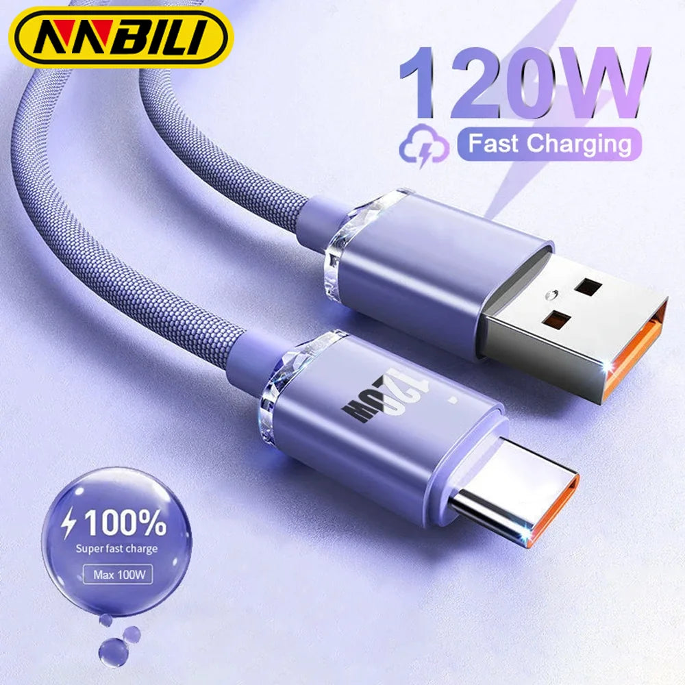 NNBILI 120W USB Typ-C Schnellladekabel
