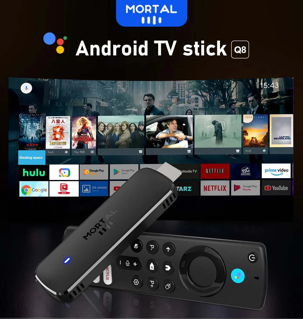 Android 14 TV Stick mit 4K Ultra HD Streaming
