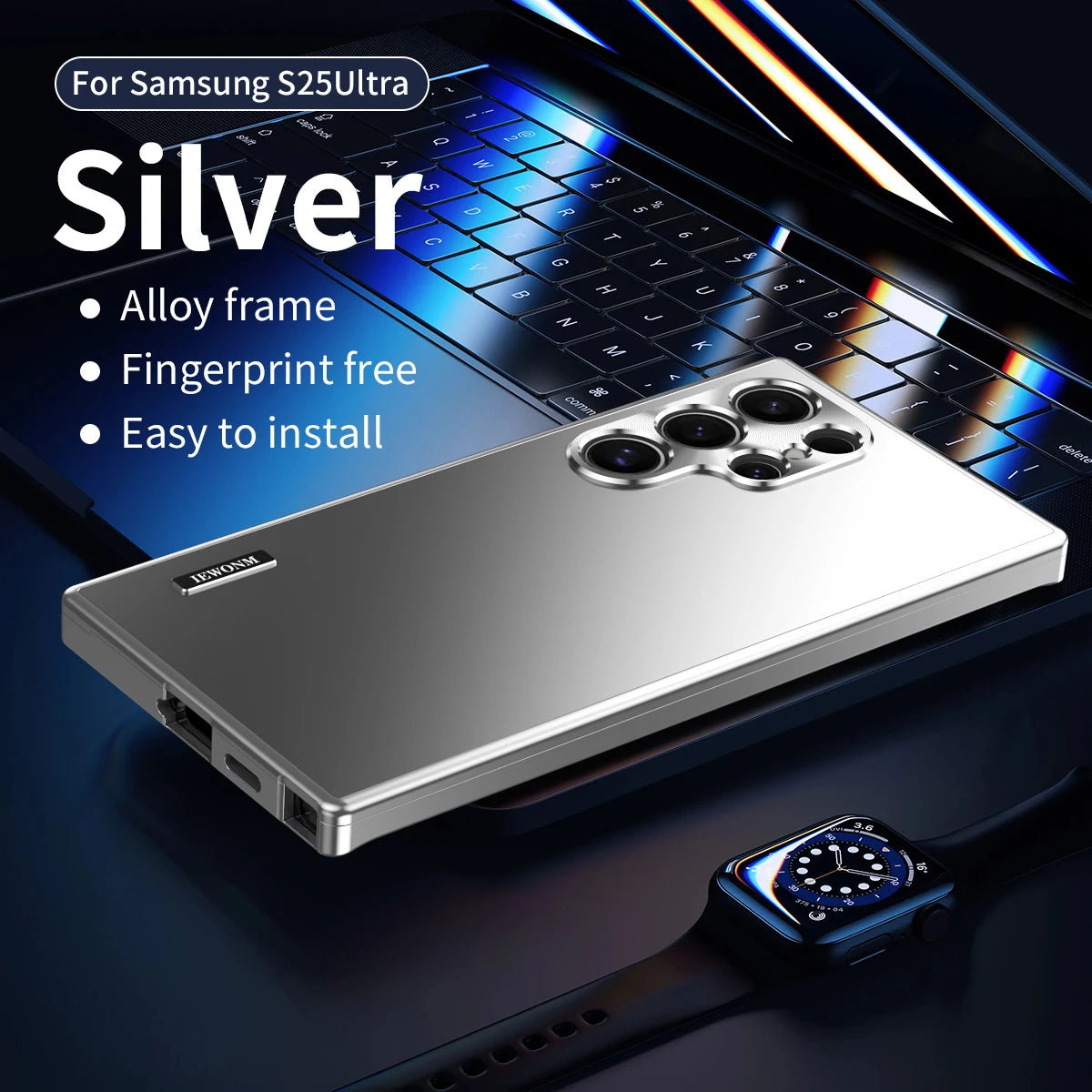 Magnetic aluminum case for Samsung S25 Ultra